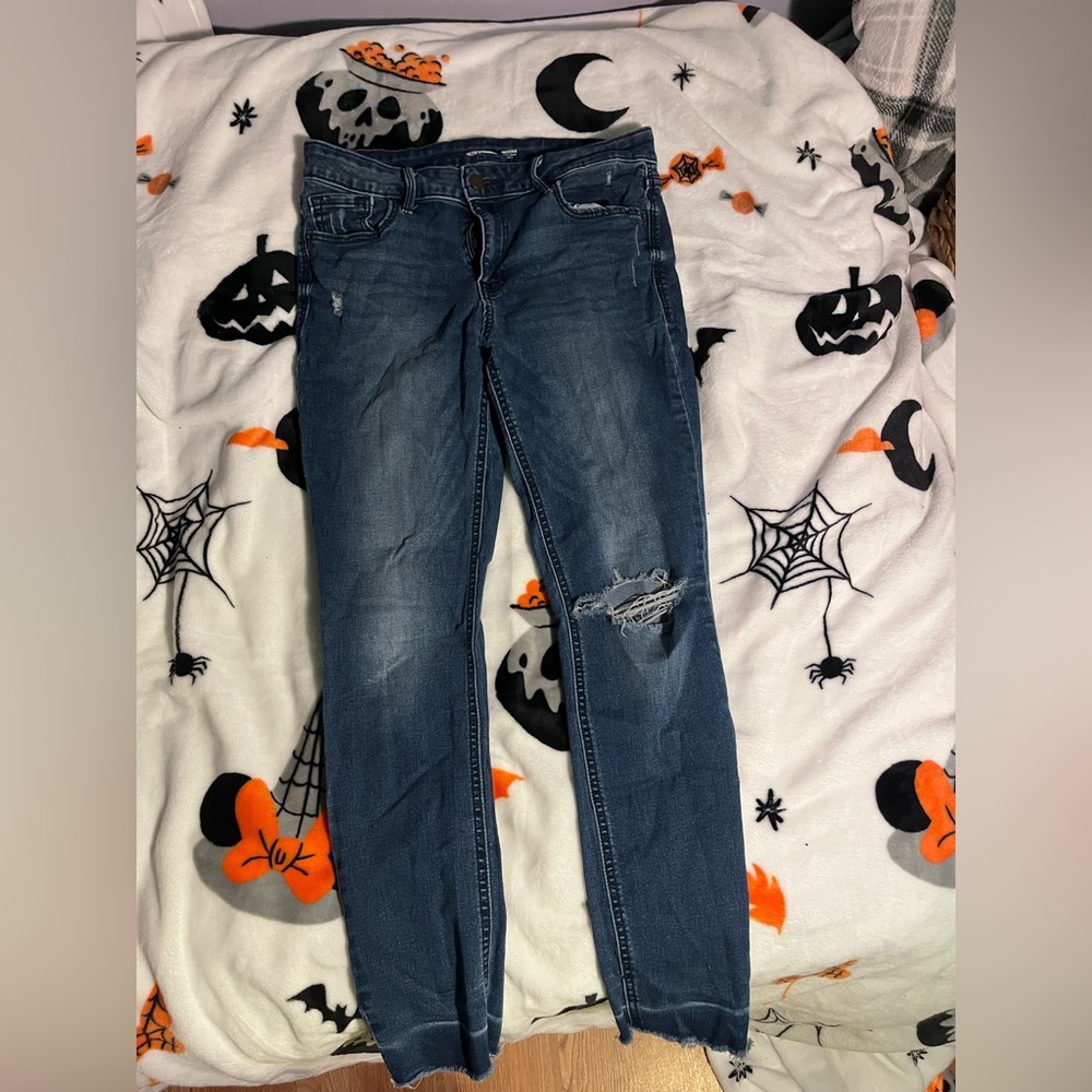 Blue skinny jeans, from old navy
